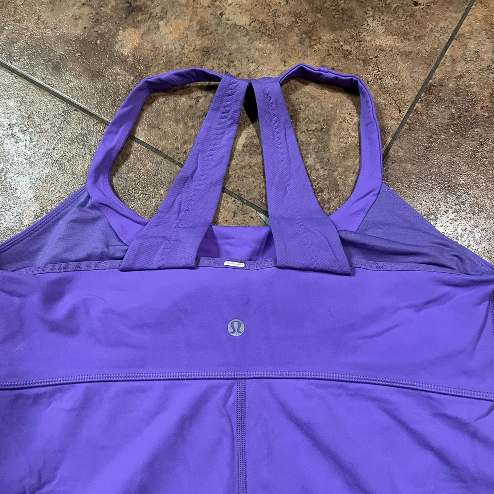 Lululemon Purple Scoop Me Up Tank Size 12 - Picture 4 of 5
